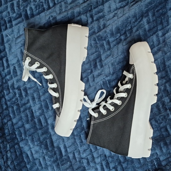 Converse Lugged Chuck Taylor All Star Black Canvas High-Tops Size 8, New In Box - Picture 10 of 14